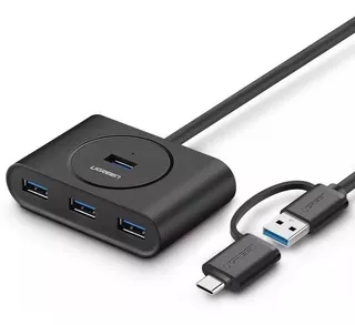 Ugreen Hub Usb 3.0 Con Otg C,smartphone,mackbook,surface Pro