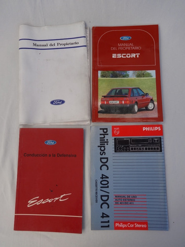 Manual Ford Escort 1993/94 Instrucciones Guantera Catalogo