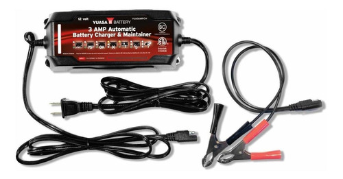 Yuasa Yua3ampch - Cargador De Batería (12 V, 3 A, 50 Estado)