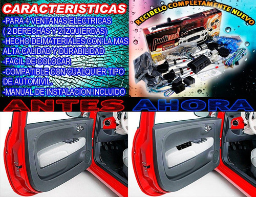 Vecctronica: Kit Completo Alza Vidrios Universal 4 Puertas