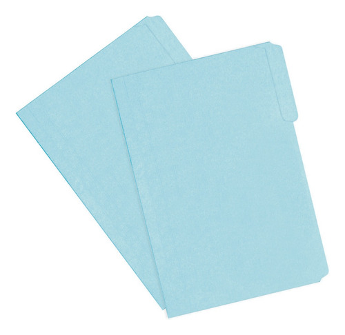 Folder Tamaño Carta Azul Pastel C/100 Piezas