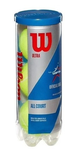  Pelotas Wilson Ultra Club All Court 3 Ball Can Ama Cli 