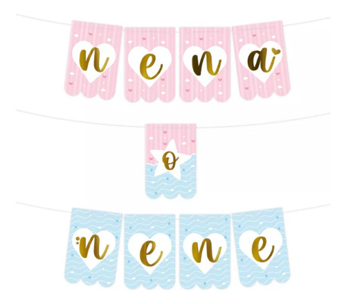 Set De Revelación De Genero/sexo Baby Shower Nacimiento