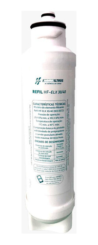 Kit Com 4 Refis Hidrofiltros Hf-elx30/40