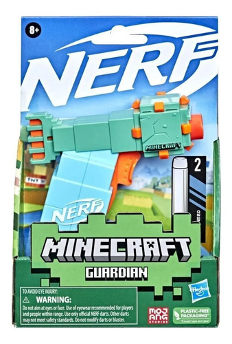 Lanzador Hasbro Nerf Minecraft - Verde Guardian