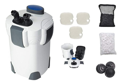 Sunsun Hw302 265gph Pro Kit De Filtro De Recipiente, Blanco