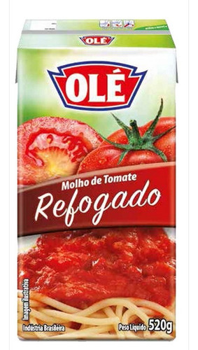 Imagen 1 de 1 de Salsa Tomate Tradicional Ole - Refog 520gr - 1496 - 24 Unid