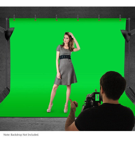 Imagen 4 de 8 de Photo Video Studio Soporte Fondo Ajustable Hasta 3 M Altura