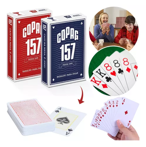 2 Jogo De Cartas Baralho Profissional Copag 157 Original