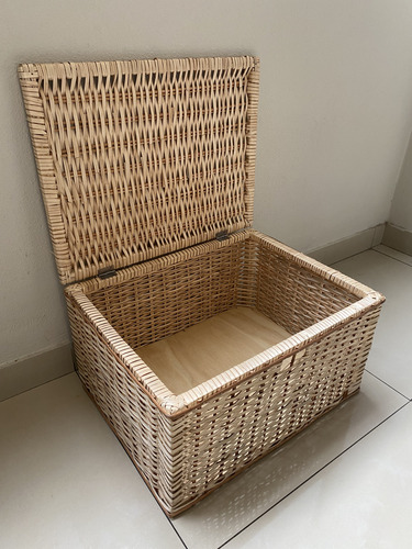 Cajón Baúl De Mimbre Reforzado