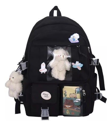 Backpack Aesthetics Teenager Hanging Bear Academy Para Mujer