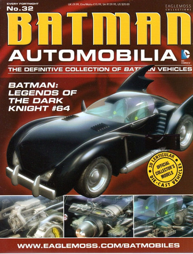 Apenas Revista Ingles Batman Automobilia 32 Bonellihq Cx400