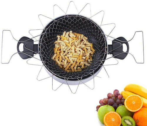 Cesta Plegable De Acero Inoxidable Para Freir A Vapor, Cesta