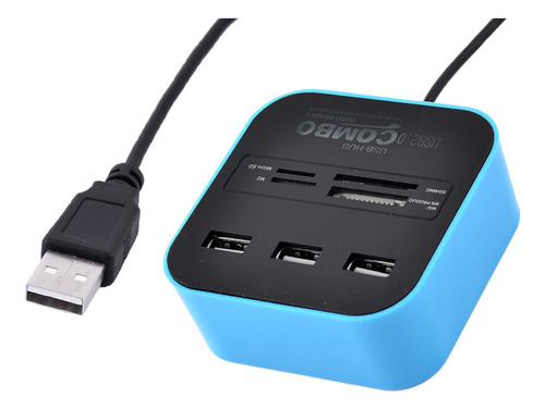 Qtqgoitem Multi 7 1 Adaptador Cable Divisor Usb 2.0 Alta Pc