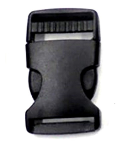 Hebilla Clic Clac Plástico Negro De 25mm, Set De 50 Unidades