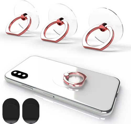  2 anillos para teléfono celular, soporte de dedo con rotación  de 360°, anillo universal para teléfono móvil para iPhone X 8 7 Plus 6S 6,  Samsung Galaxy S6 S7 S8 S8
