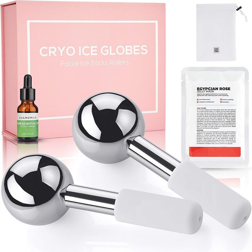 Brun Cryo Ice Globes Para El Cuidado Facial: Un Juego De 2 R