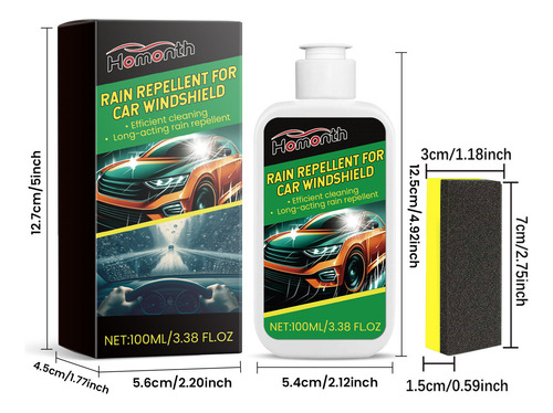 W Auto Glass Coating Limpiador De Vidrios Para Automóviles Y