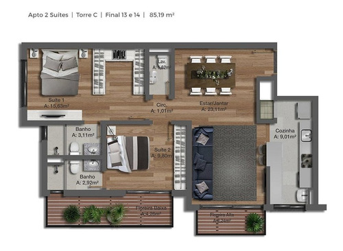 Imagem 29 de 29 de Cobertura Residencial Para Venda, Tristeza, Porto Alegre - Co5388. - Co5388-inc