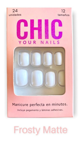 Manicure Frosty Matte.uñas Postizas,press On Chic Your Nails
