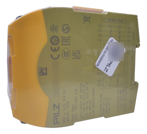 Safety Relay Pnoz S4 24vdc 3 N/o 1 N/c Pilz 750104 (Usado)