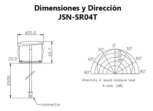 Sensor Ultrasonico Jsn-sr04t Resistente Al Agua Electrónica