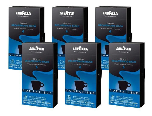 Capsulas Nespresso Lavazza Descafeinato Cafe X60 Fullescabio