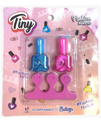 Set De Esmaltes Blister Infantil 18x16x1cm Tiny Sebigus 3043