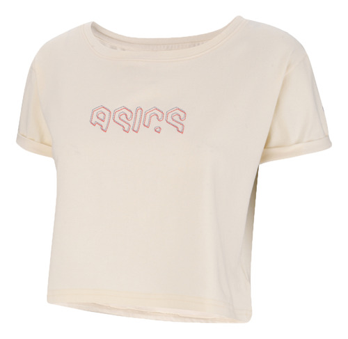 Remera Asics Lifestyle Mujer Outline M Crudo Ras