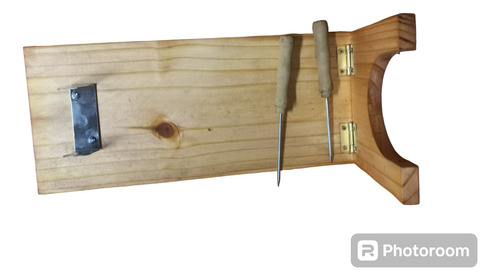 Jamonera Plegable P/ Jamon Crudo De Madera Acabada En Aceite