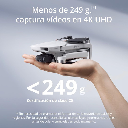 Dji Mini 4k Vuela Más Combo Dron Cámara Uhd 249g 93min