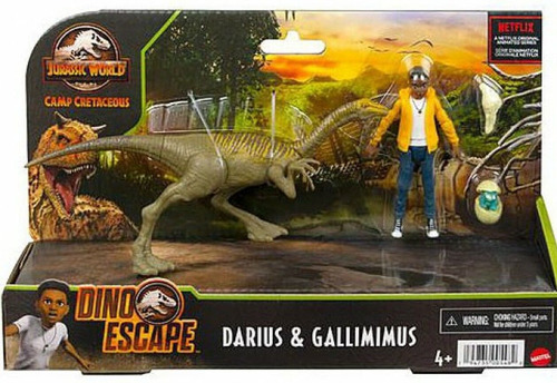 Jurassic World - Darius & Gallimimus - Dino Escape - Mattel 