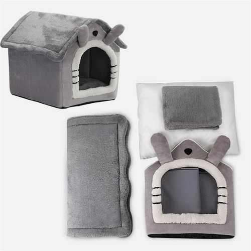 Imagen 6 de 10 de Cama Cucha Tipo Casa Desarmable Perro Gato