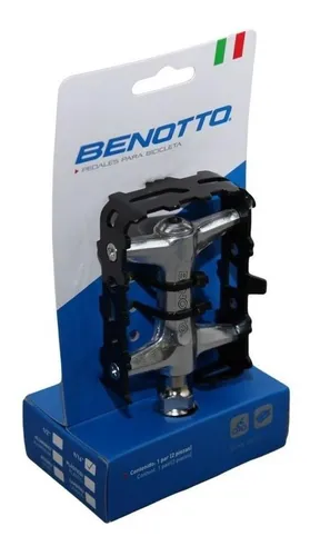 Pedales Benotto Fpd 85fb 9 16 Sellado Aluminio Plata negro