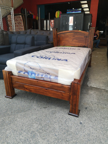 Cama Individual De Pino Sin Colchón Desde: 90000