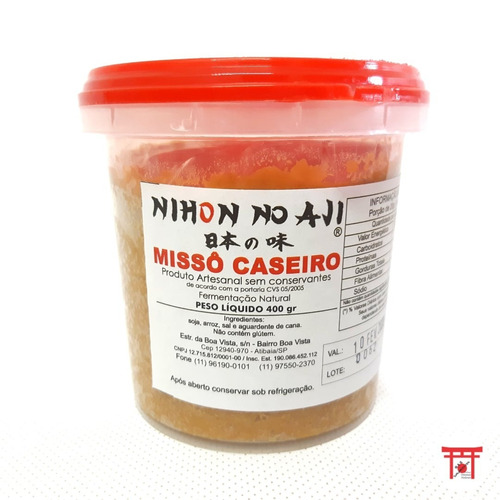 Pasta De Soja Misso Caseiro Missoshiru Probiótico 400g