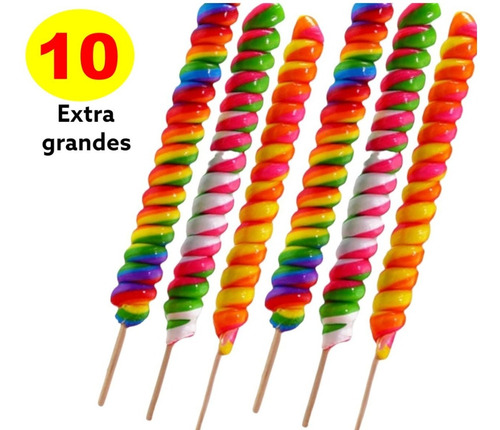 Caramelo Largo Artesanal Grande X 10 Unidades