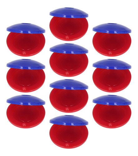 Castañuela 10pcs Niños Dedo Azul Rojo Plástico Musical