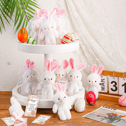 Juego De 12 Juegos De Conejito De Peluche Que Mini Muñeca