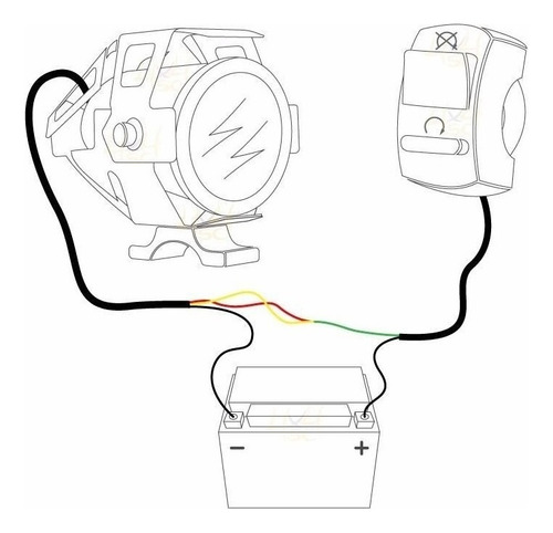 Par Farol Milha Led Compativel Com 12v Dominator Scrambler