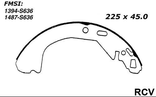 Balata Tambor Trasera Para Chevrolet Venture  2001 S/e