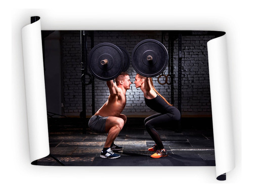 Poster Pareja Fitnes 60x90cm