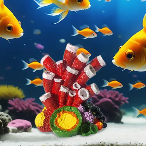 Adorno De Coral De Burbujas, Diseño De Paisaje De Rojo