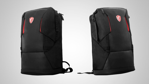 Imagen 3 de 10 de Mochila Para Notebook Hasta 17,3 PuLG Msi Gamer Original