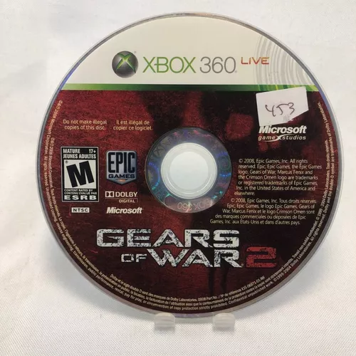 Gears of War 2 (Xbox 360, xbox 360 jogos discos usados, jogos para