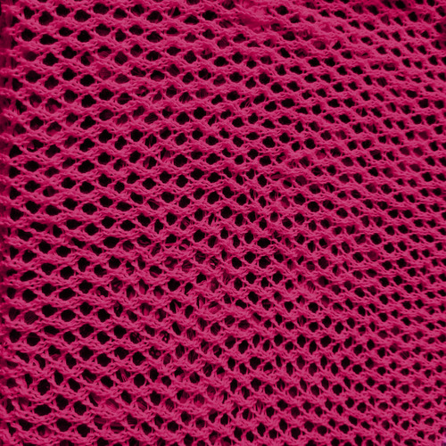 Tela Calada Tipo Crochet 100% Algodón Peinado Rosa Oscuro.