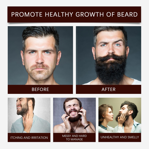 Balsamo Para Crecer La Barba Al 20% 3pcs