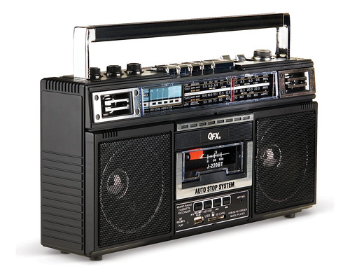 Reproductor/grabador De Casetes Qfx J-220bt Rerun X Boombox
