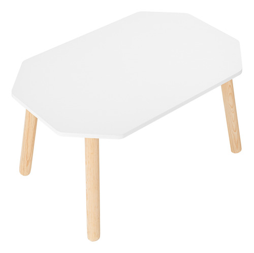 Set De Mesa Y Sillas Infantiles En Madera Para Niños Y Niñas Blanco