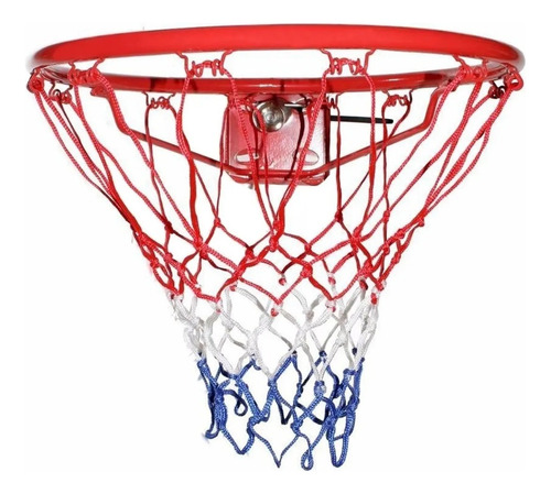 Aro De Basket Basquet Nº7 45cm Reforzado C/resorte Y Red